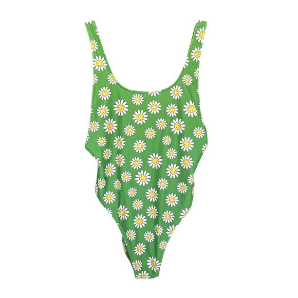 NWT Aerie Women's Smiley Birthday Scoop Cheekiest One Piece Swimsuit Size Small - Picture 5 of 8